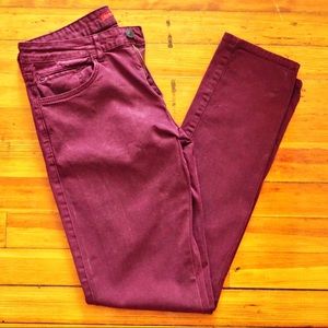 Zara Dark Red Jeans 31